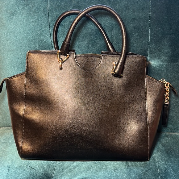 Black Leather Versace Collection Handbag - Picture 3 of 6